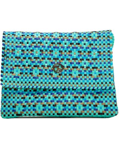 Lolas Bag Crossbody Turquoise Pattern - Blue