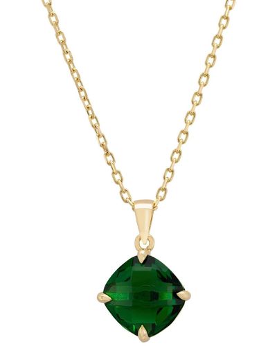 LÁTELITA London Empress Gemstone Necklace Gold Emerald - Green