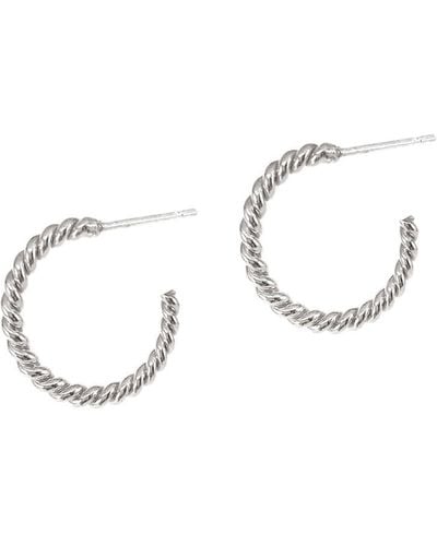 Biko Jewellery Helix Hoops Small - Metallic