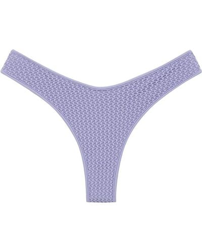 Montce Lavender Crochet Lulu Bikini Bottom - Purple