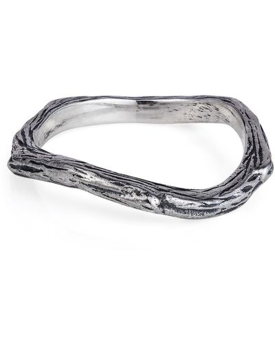 Yasmin Everley Oxidised Twig Ring - Metallic
