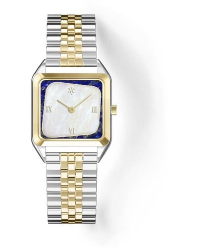 VANNA Geminus Lapis Lazuli & Pearl Watch - Metallic