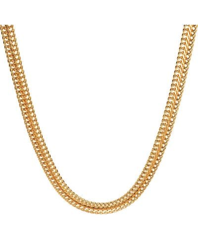 Amadeus Anna Snake Chain Necklace. - Metallic