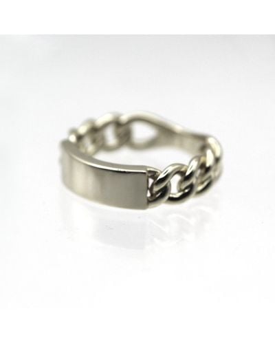 VicStoneNYC Fine Jewelry Bold Chain Signet Ring - White