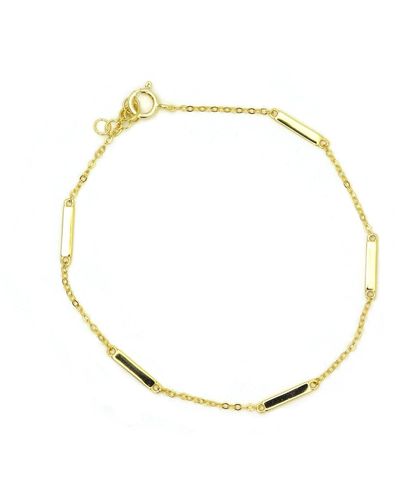 VicStoneNYC Fine Jewelry Bar Eternity Vermeil Bracelet - Metallic