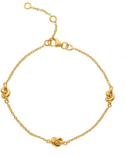 Auree St Ives Vermeil Knot Bracelet - Metallic