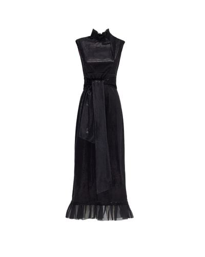 Julia Allert Cocktail Glam Velvet Dress - Black