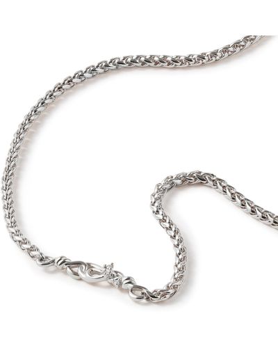 FRIDA & FLORENCE Heart Of Unity Wave Diamond Necklace - Metallic