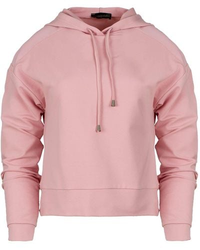 Conquista Pink Hooded Sweatshirt