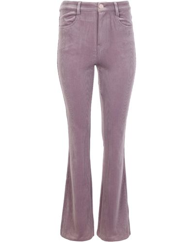 Traffic People Corrie Bratter Returns Lilac Cord Flare Trouser - Purple