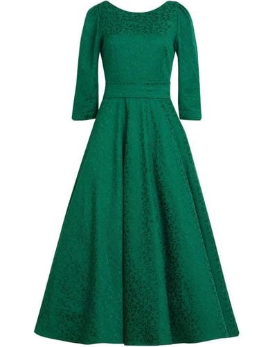 MATSOUR'I Jacquard Dress Alyzee - Green