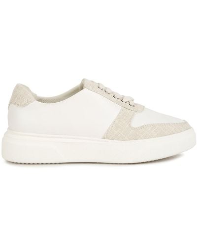 Rag & Co Kjaer Dual Tone Leather Sneakers - White