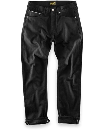 &SONS Trading Co Rocker 14oz Solid Selvedge Denim Jeans - Black