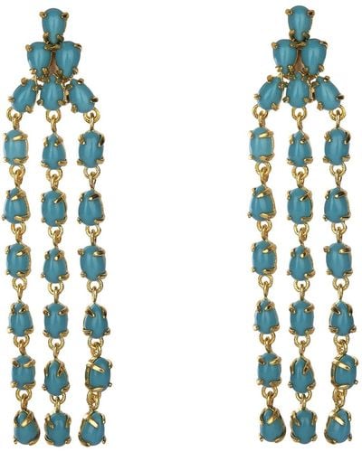 Bounkit Ava Earrings Turquoise - Blue