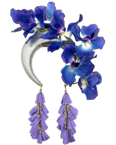 Julia Clancey Orchid Bloom Silver Bluebell Chacha Band
