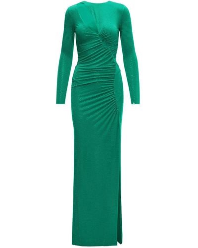 Nissa Crystal-embellished Maxi Dress - Green
