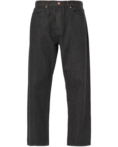 NOEND Noend Straight Selvedge Jeans In Death Valley - Grey