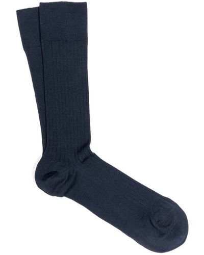 Dalgado 3-pack Scottish Lisle Cotton Socks Alfonso - Blue