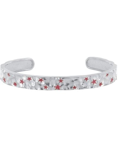 Wolf and Zephyr Sacred Pink Constellation Cuff In - White