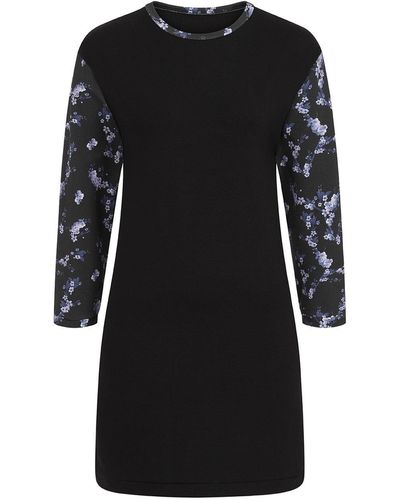 Sophie Cameron Davies Cotton T-shirt Dress Long Sleeve - Black