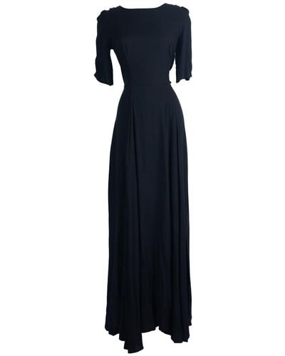 Jennafer Grace Reversible Fitted Maxi Dress - Black