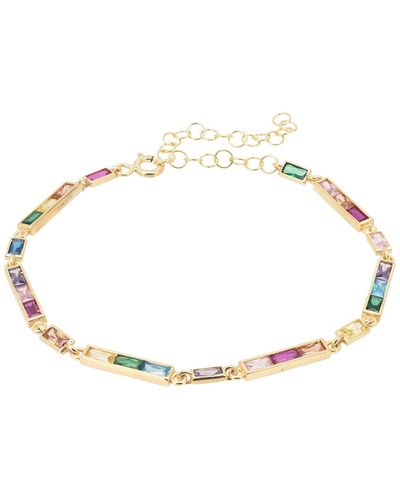 LÁTELITA London Riviera Multicoloured Gemstone Bracelet - Metallic