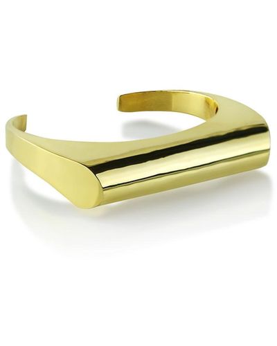 Dorka S. Jewelry Wind Cuff Bracelet Gold - Yellow