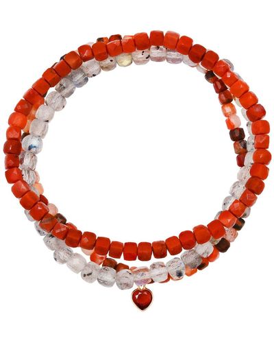 Soul Journey Jewelry Beach Bonfire Bracelets - Red
