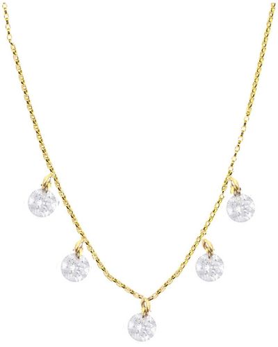 Lily Flo Jewellery Naked Lab Grown Diamond Five Diamond Dangle - Metallic