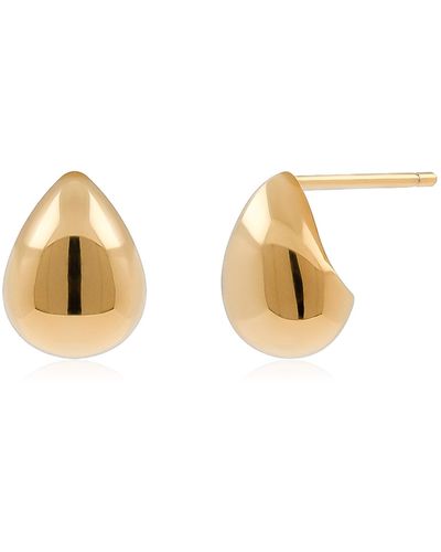 Cote Cache Dome Droplet Earrings - Metallic