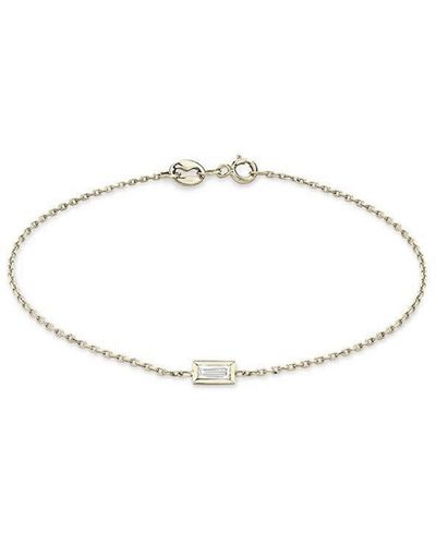 Lily Flo Jewellery Andromeda Baguette Diamond Silver Bracelet - Metallic