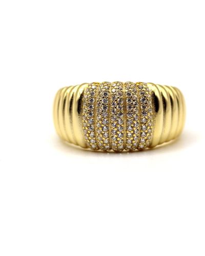 VicStoneNYC Fine Jewelry Pave Bold Ring - Metallic