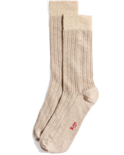 Stems Neutrals Lola Cashmere Sleep Socks - Natural
