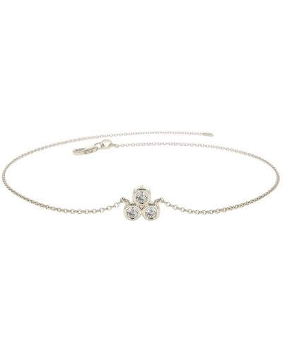Lily Flo Jewellery Circinius Diamond Trio Bracelet - Metallic