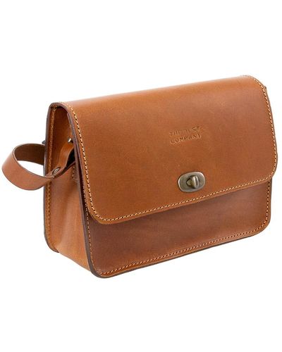 THE DUST COMPANY Leather Crossbody Cuoio Brown