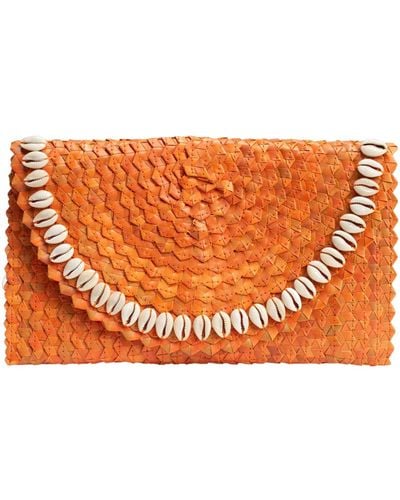 Jelavu Pandegelang Clutch Stylish Vegan Handbag - Orange