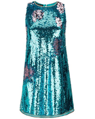 Boutique Kaotique Sequin Dress - Blue