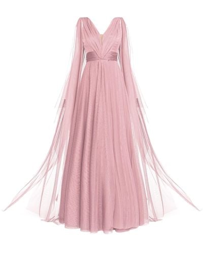 Angelika Jozefczyk Tulle Evening Gown Dusty Pink