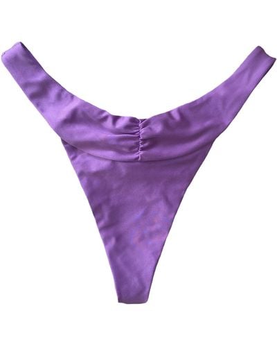 Wild Lovers Malibu Bikini Bottoms - Purple