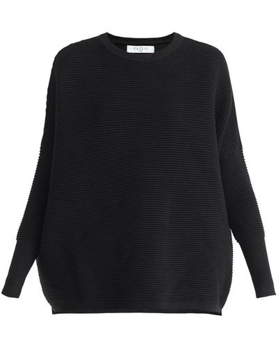 Paisie Ribbed Sweater In - Black