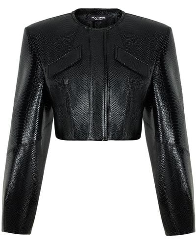Nocturne Patent Leather Jacket - Black