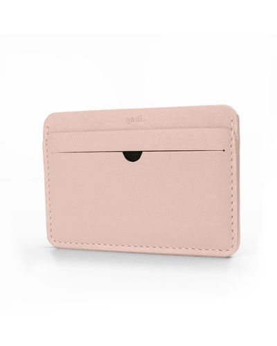 godi. Handmade Leather Cardholder - Pink