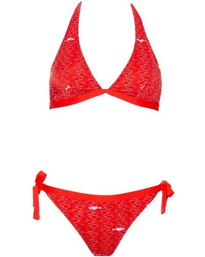 Aulala Paris Aulala X Lorieux Art Inspi Bikini - Red