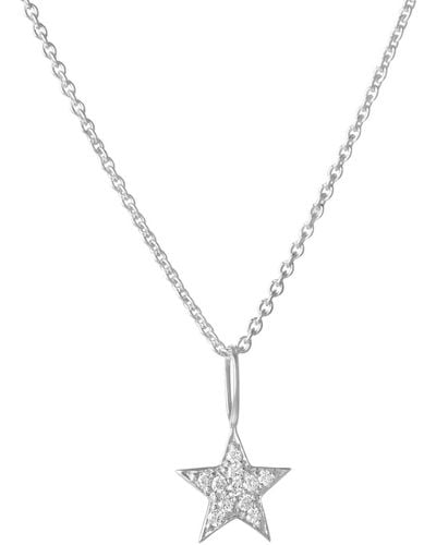 Zohreh V. Jewellery Celestial Diamond Star Pendant Sterling - Metallic