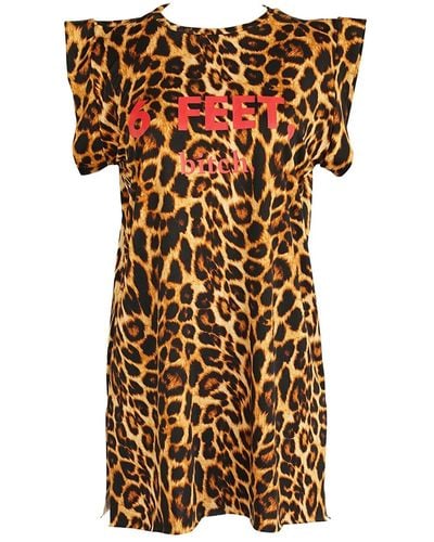 Jennafer Grace 6 Feet, Bitch Tunic In Leopard - Brown