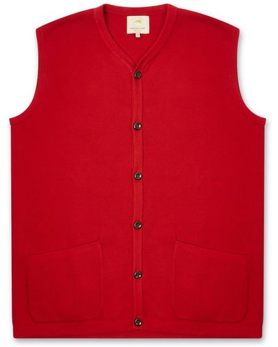 Burrows and Hare Gilet - Red