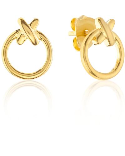 Auree Manacor Friendship Gold Vermeil Kiss Stud Earrings - Metallic