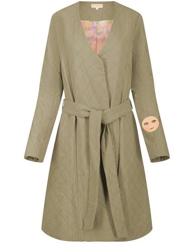 Greatfool Neutrals 24/7 Quilted Trench - Natural