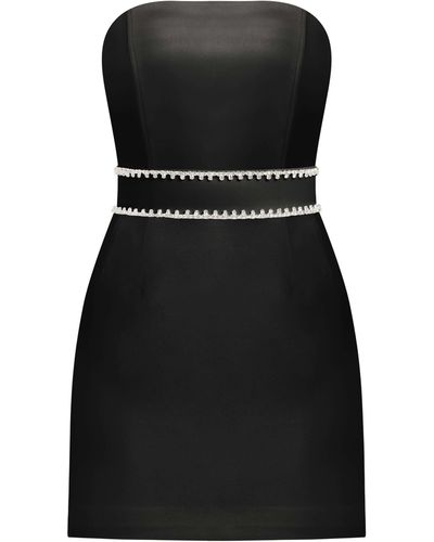 Tia Dorraine Elevated Excellence Mini Dress - Black