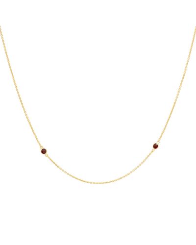 Lavani Jewels Cancer Goldplated Birthstone Chain - Multicolour